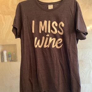 I Miss Wine Maternity shirt